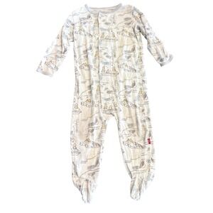 Magnetic Me Baby Infant Footie Pajamas Size 6-9 Months 16-19 lbs Antarctica
